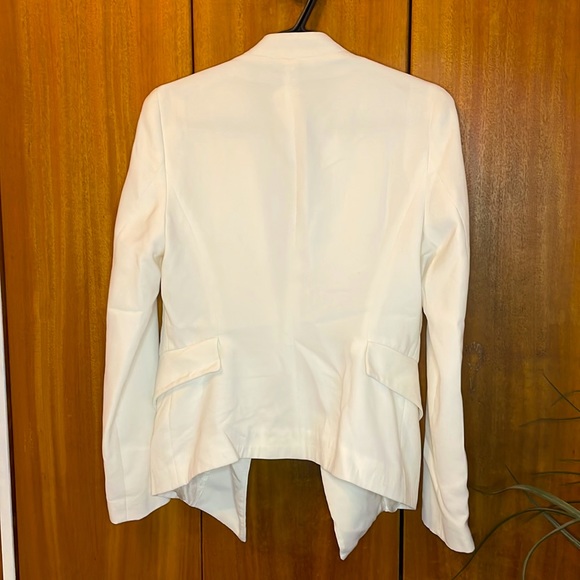 Zara Basic ivory drape front blazer - Picture 4 of 4